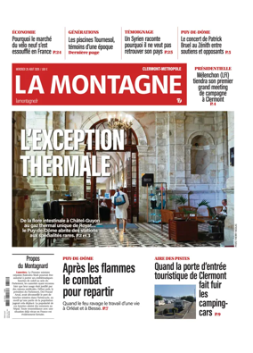 Cover of La Montagne (Clermont-Metropole)