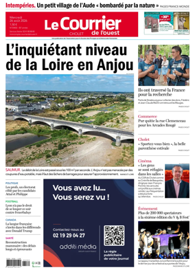 Cover of Le Courrier de l’Ouest (Cholet)