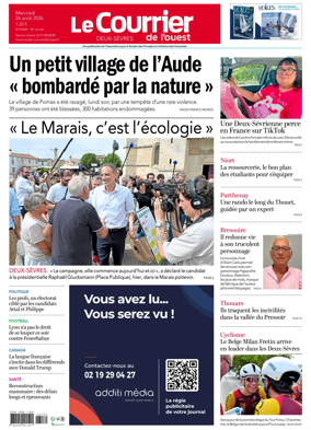 Cover of Le Courrier de l’Ouest (Deux-Sevres)