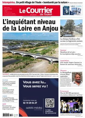 Cover of Le Courrier de l’Ouest (Saumur)