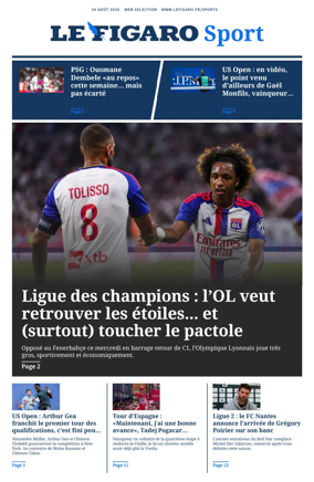 Cover of Le Figaro Sport