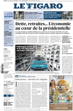Cover of Le Figaro