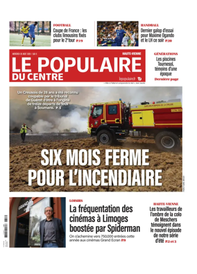 Cover of Le Populaire du Centre (Haute-Vienne)