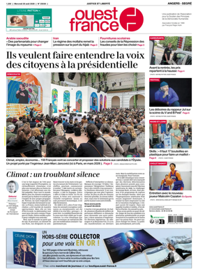 Cover of Ouest France (Angers / Segre)