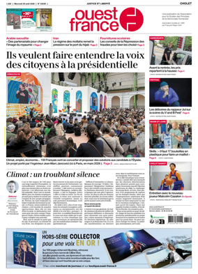 Cover of Ouest France (Cholet)