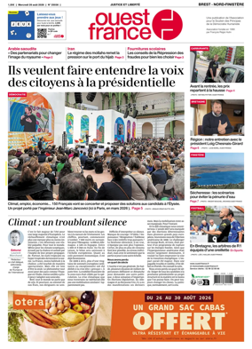 Cover of Ouest France (Nord-Finistere)