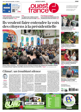 Cover of Ouest France (Orne)