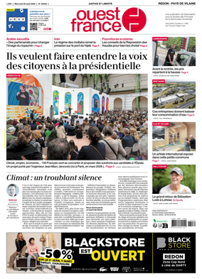 Cover of Ouest France (Redon / Pays de Vilaine)