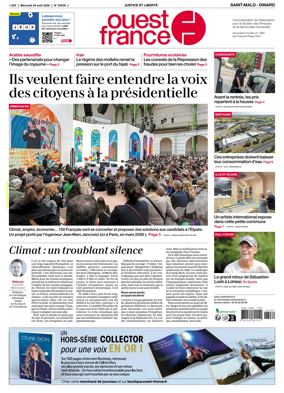 Cover of Ouest France (Saint-Malo)