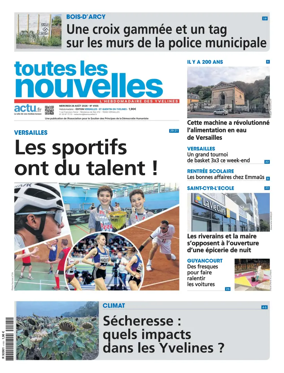 Cover of Toutes les Nouvelles (Versailles / Saint-Quentin-en-Yvelines)