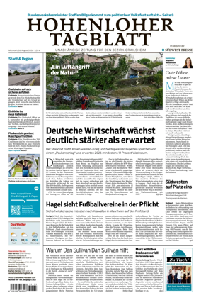 Cover of Hohenloher Tagblatt