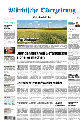 Cover of Markische Oderzeitung Oderland-Echo