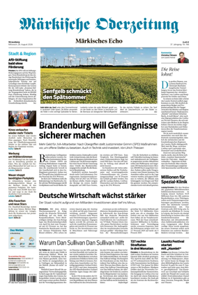 Cover of Markische Oderzeitung Strausberg