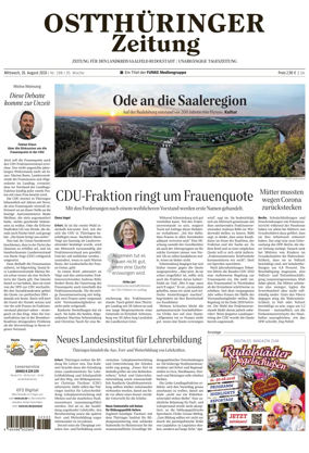 Cover of Ostthuringer Zeitung (Landkreis Saalfeld-Rudolstadt)