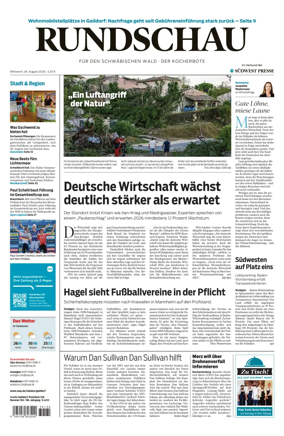 Cover of Rundschau fur den Schwabischen Wald – Der Kocherbote