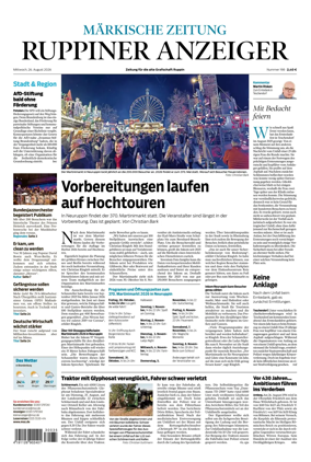 Cover of Ruppiner Anzeiger