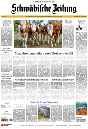 Cover of Schwabische Zeitung (Friedrichshafen)