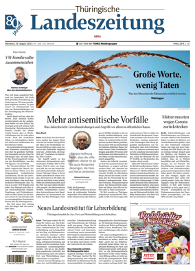 Cover of Thuringische Landeszeitung (Gera)