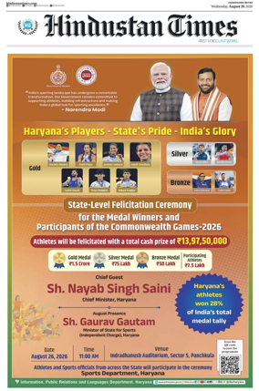 Cover of Hindustan Times (Chandigarh)