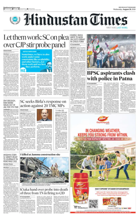 Cover of Hindustan Times Uttarakhand