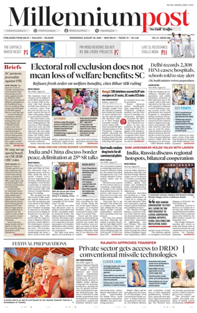 Cover of Millennium Post