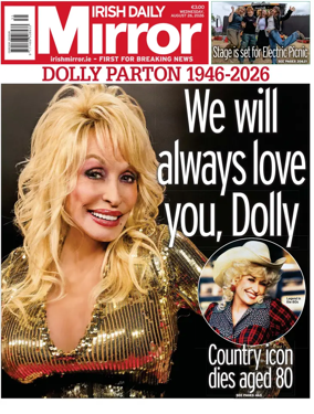 Cover of Irish Daily Mirror