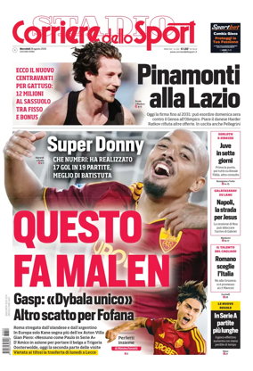 Cover of Corriere dello Sport (Lazio)