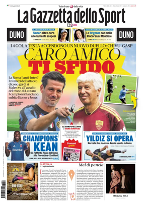 Cover of La Gazzetta dello Sport - Roma
