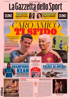 Cover of La Gazzetta dello Sport