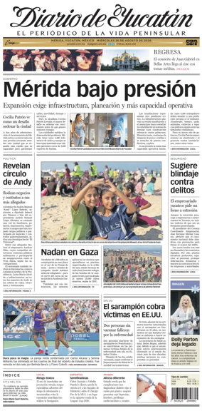 Cover of Diario de Yucatan