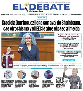 Cover of El Debate de Mazatlan