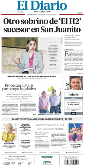 Cover of El Diario de Chihuahua
