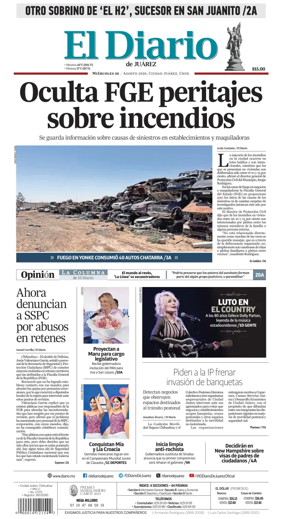Cover of El Diario de Juarez