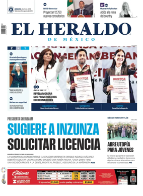Cover of El Heraldo de Mexico