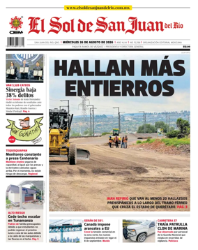 Cover of El Sol de San Juan del Rio