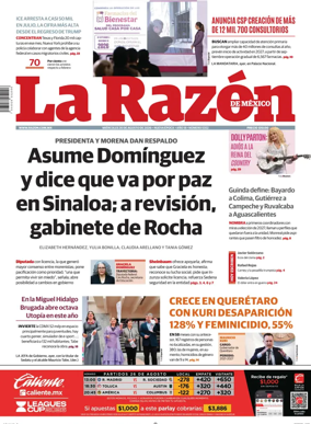 Cover of La Razon de Mexico
