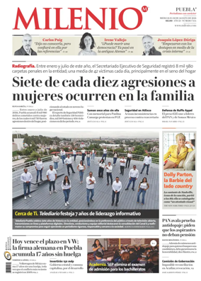 Cover of Milenio Puebla