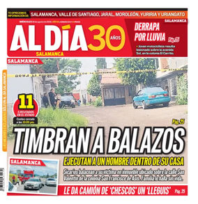 Cover of Periodico Al Dia (Salamanca)