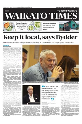 Cover of Waikato Times