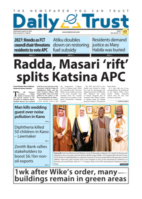 Cover of Daily Trust