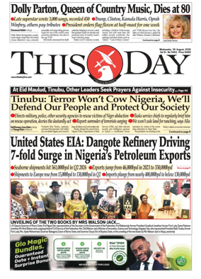 Cover of THISDAY