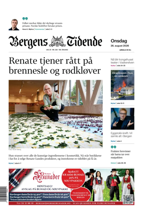 Cover of Bergens Tidende