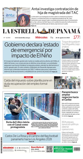 Cover of La Estrella de Panama