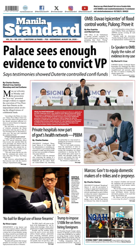 Cover of Manila Standard