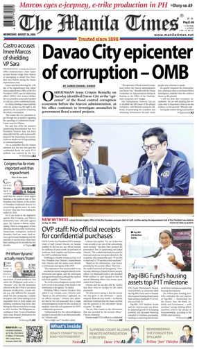 Cover of The Manila Times