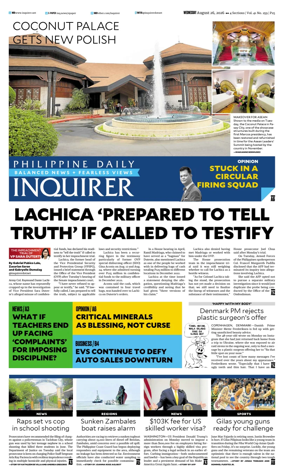 Cover of Philippine Daily Inquirer