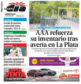 Cover of El Nuevo Dia