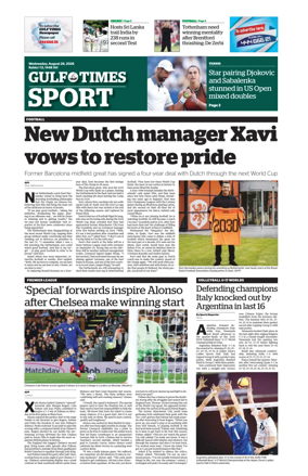 Cover of Gulf Times Sport