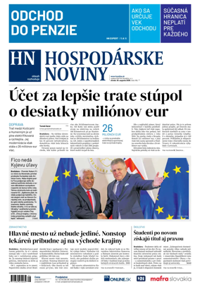 Cover of Hospodarske noviny