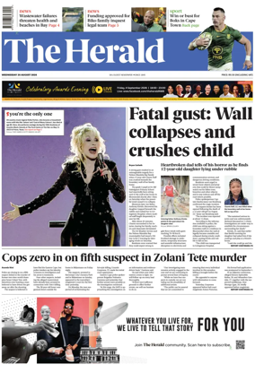 Cover of The Herald (South Africa)